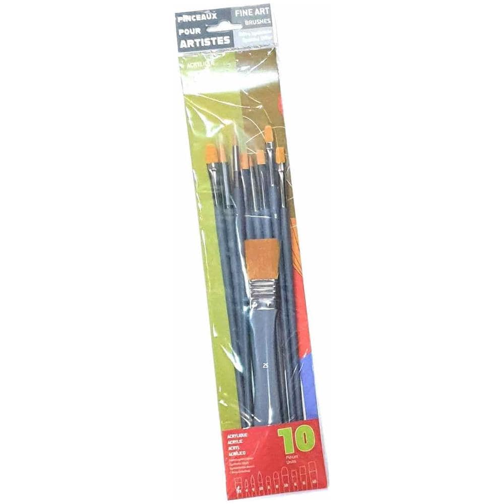 9 Pennelli Per Pittura Acrilica E 1 Spalter - Foto 1