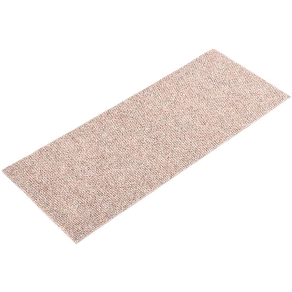 Tappeti Adesivi Rettangolari Per Scale 15 Pz 60x25 Cm Nocciola - Foto 1
