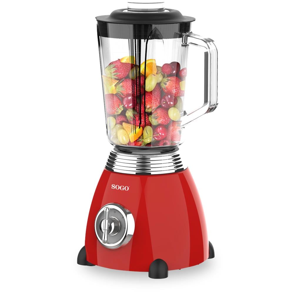 Frullatore BAT-SS-5560 Capacità 1.5 Litri Potenza 500 Watt Colore Rosso - Foto 2