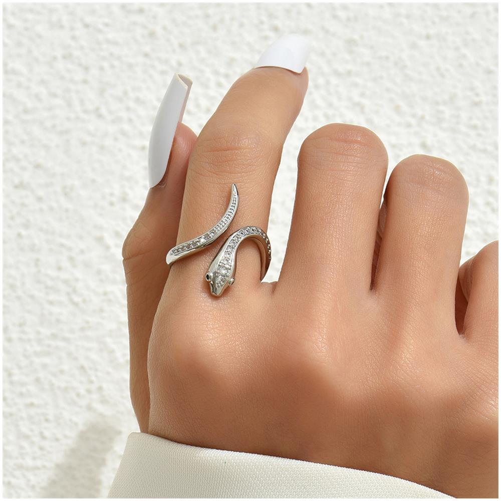 Anello In Argento A Forma Di Serpente Silver - Foto 2
