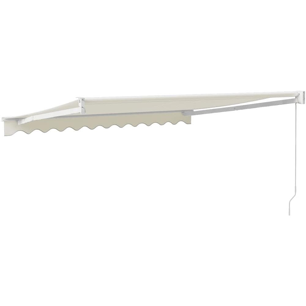 Tenda Da Sole Retrattile Crema 3,5x2,5 M In Tessuto E Alluminio - Foto 2