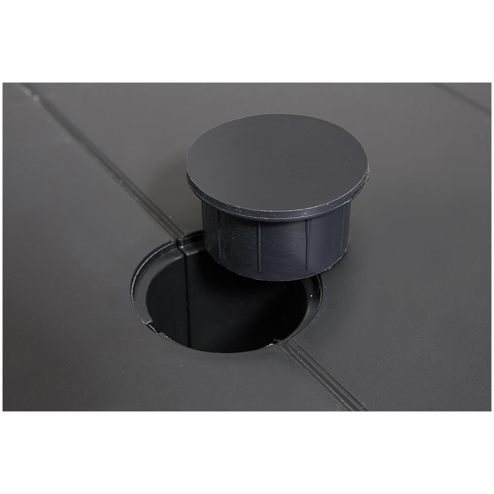 Tavolo Da Esterno Mercurio, Tavolo Rettangolare, Tavolo Allungabile Da Giardino O Da Bar, 100% Made In Italy, 160-220x90h74 Cm, Antracite - Foto 4