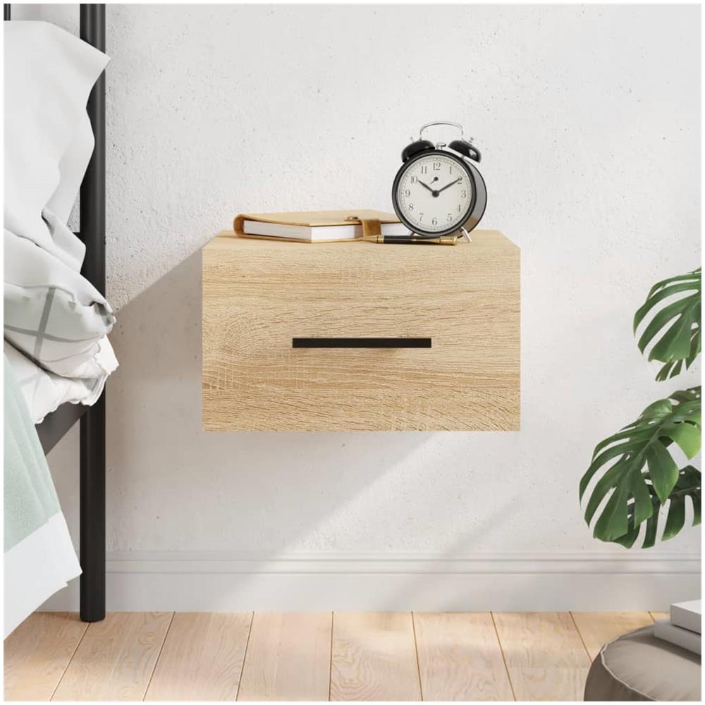 Comodino A Muro Rovere Sonoma 35x35x20 Cm - Foto 1