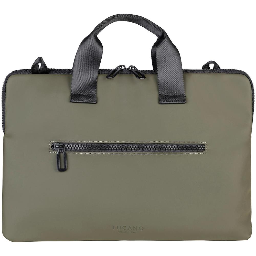 Borsa Gommo Superslim per Laptop 15,6 e Macbook pro 16 verde militare - Foto 1