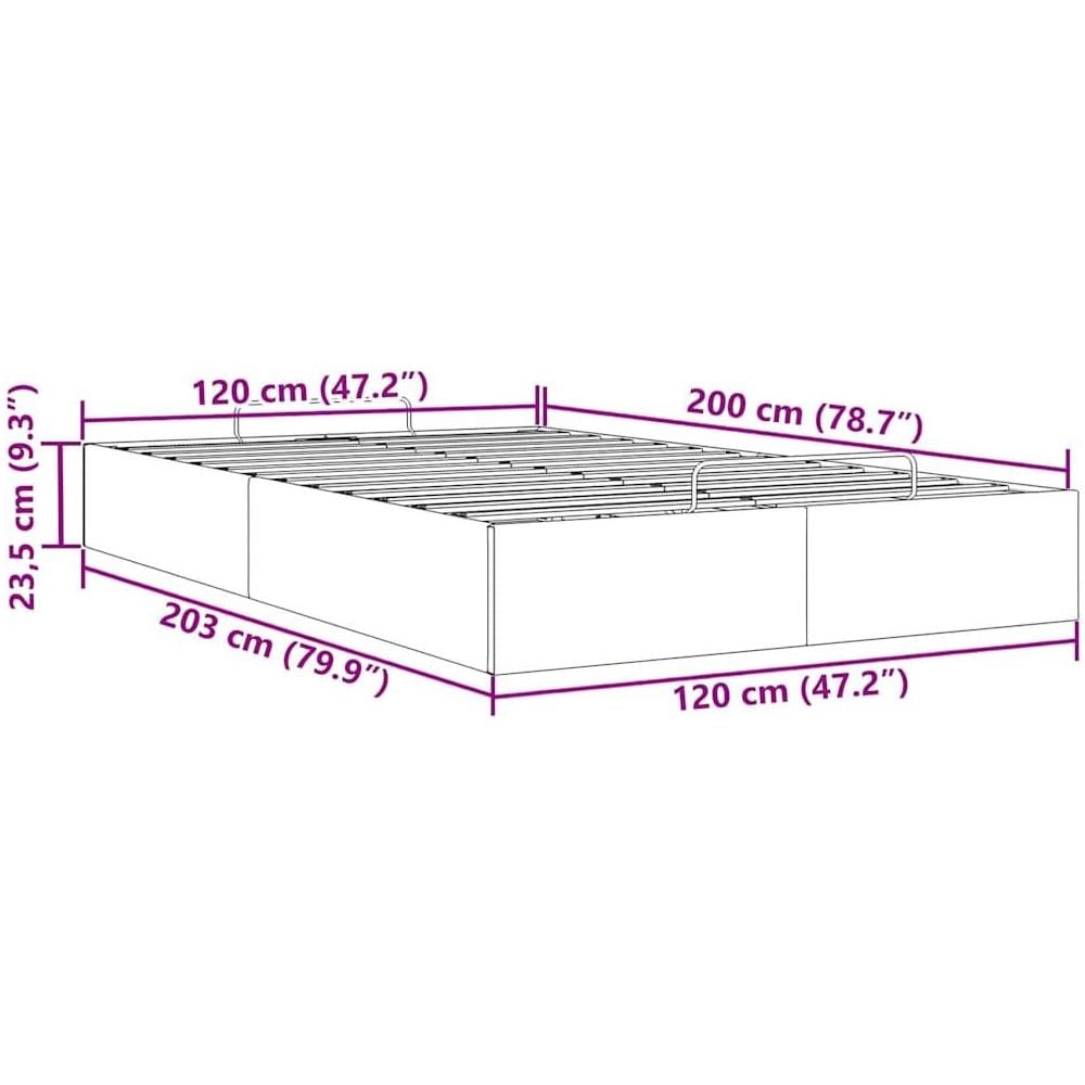Struttura Letto Pouf Senza Materasso Rosa 120x200 cm Velluto - Foto 10