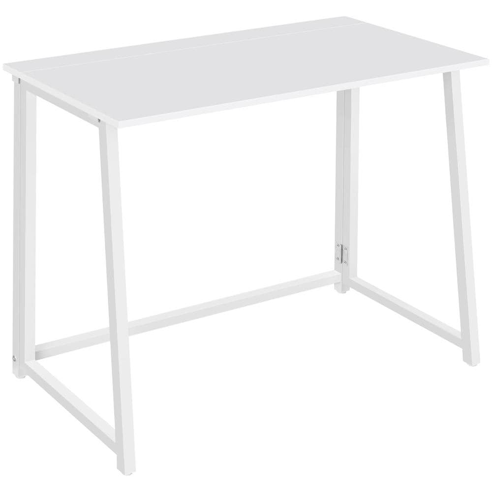 Scrivania per computer pieghevole MAX 1.0 in truciolato bianco e acciaio - Foto 1