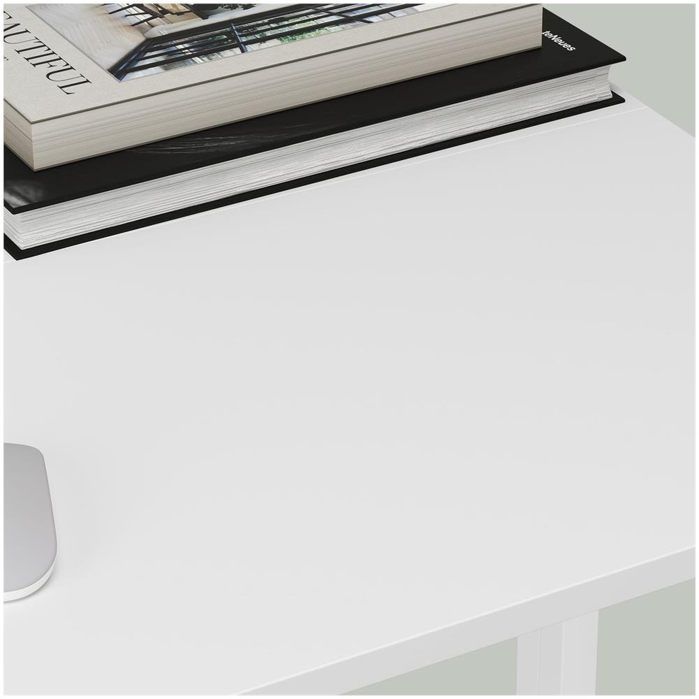 Scrivania per computer pieghevole MAX 1.0 in truciolato bianco e acciaio - Foto 8