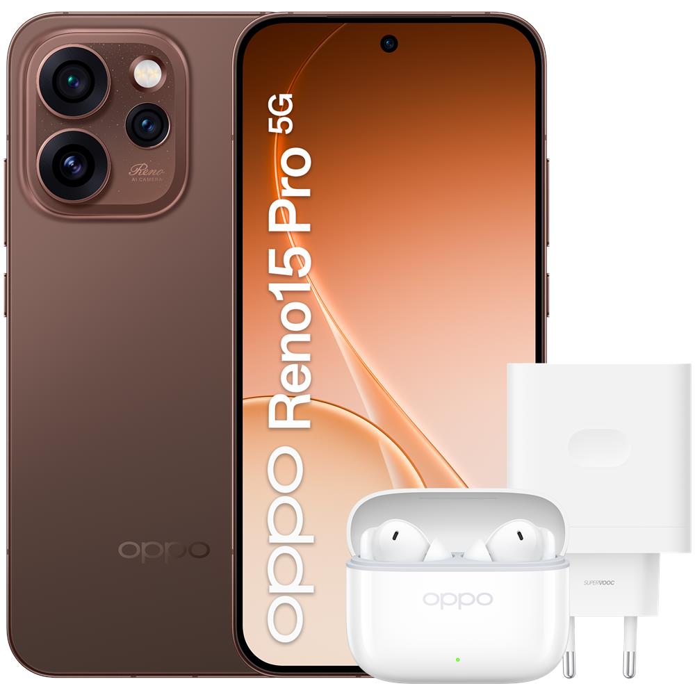 Reno 15 Pro 5G 512GB 12GB Ram Dusk Black + Charger Supervoc 80W e Buds3 Pro (Kit) - Foto 1