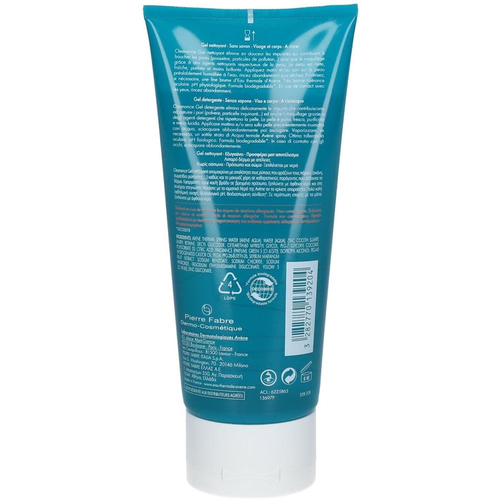Avene Cleanance Gel Detergente 200 ml - Foto 3