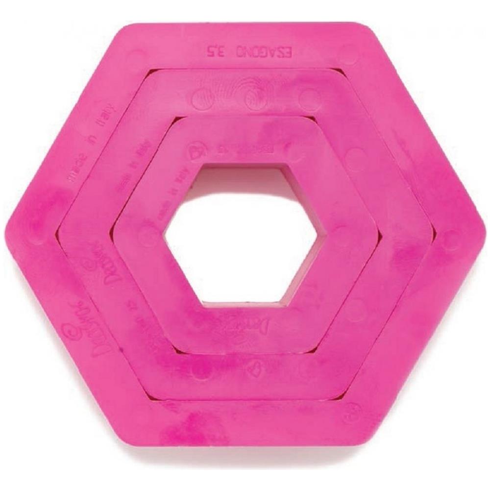 Set 3 tagliapasta esagono 1,5-2,5-3,5h. 2,2cm - Foto 4