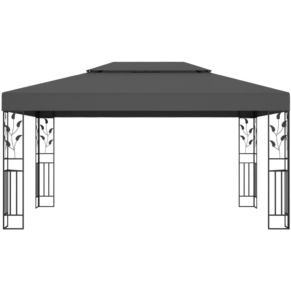 Gazebo con Tetto Doppio 3x4 m Antracite - Foto 2