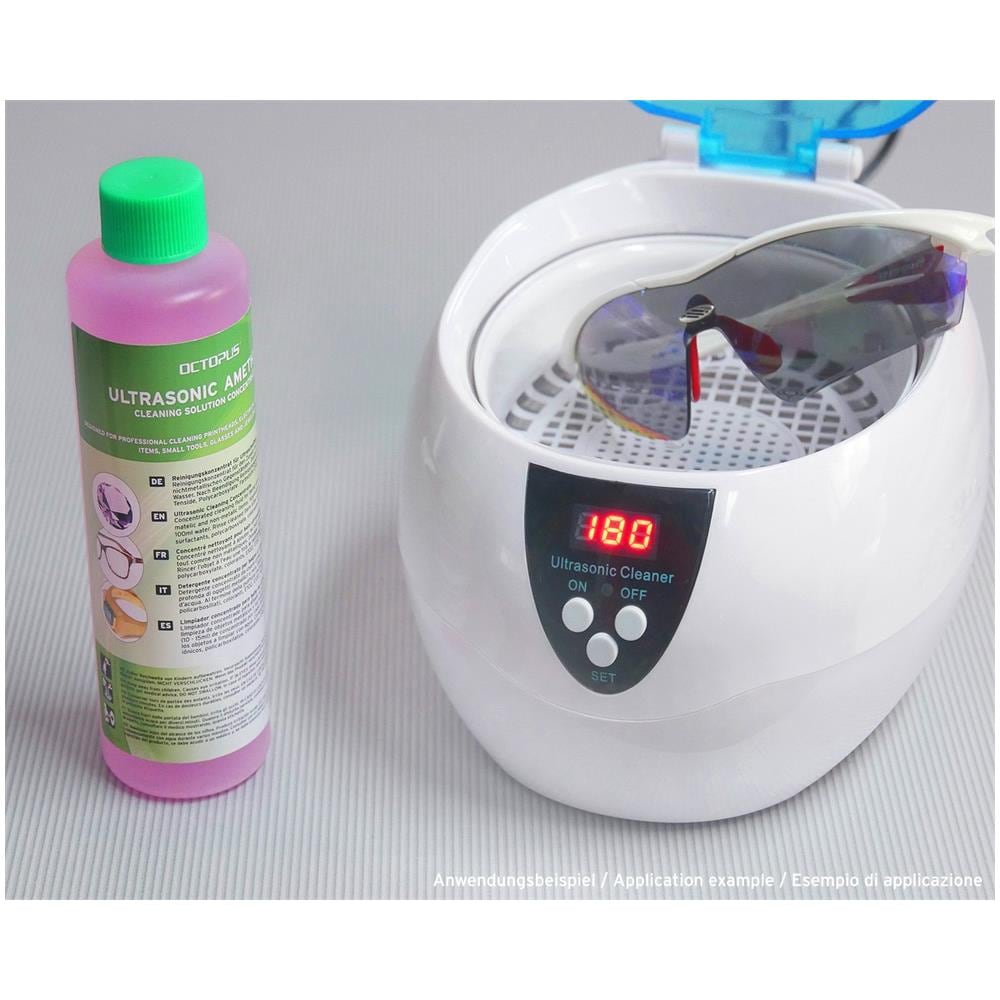 500 Ml Ultrasonic Cleaner Concentrato Per Pulitori Bagno A Ultrasuoni Con Il Rilascio Di Grasso In Pi Lucentezza E Chiarificatore Potente Per Occhiali Gioielli Monete E Componenti Meccanici Di Pulizia - Foto 4