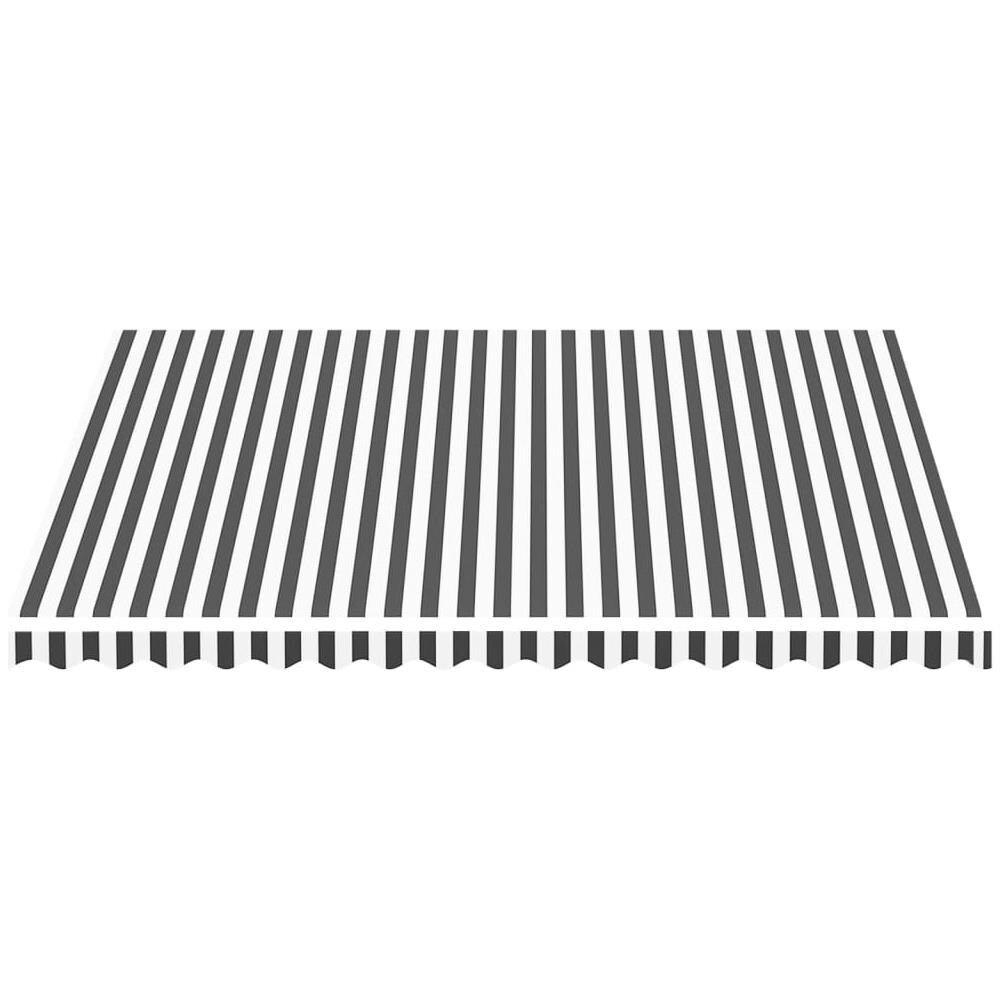 Tessuto di Ricambio per Tenda da Sole Antracite e Bianco 4x3,5m - Foto 2