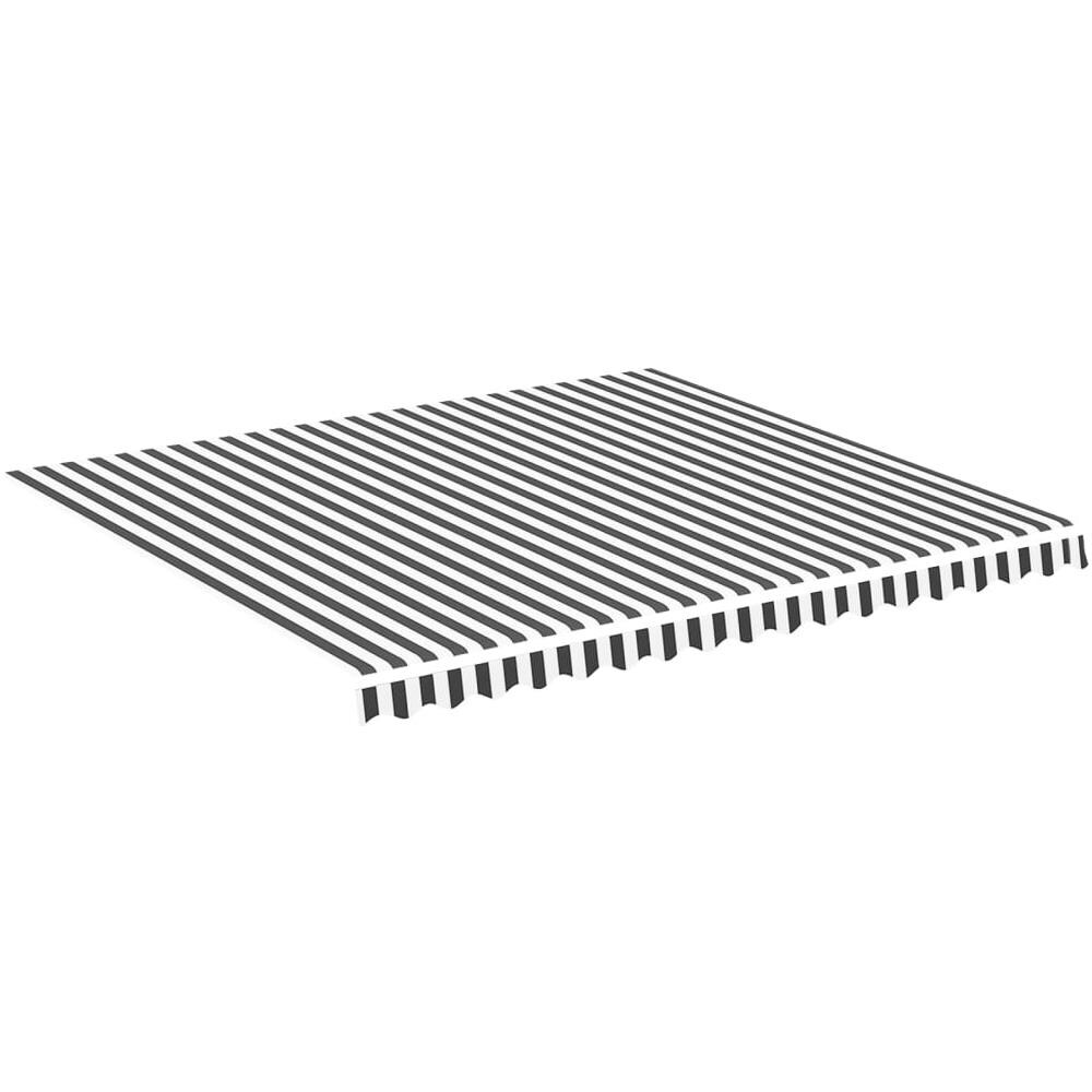 Tessuto di Ricambio per Tenda da Sole Antracite e Bianco 4x3,5m - Foto 1