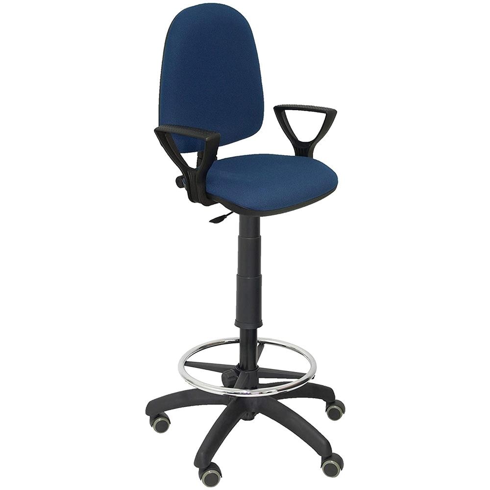 Piqueras Crespo E T04cp-sgabello Ergonomica, Regolabile In Altezza, Anello Parquet Di Ruote E Poggiapiedi Giallo - Foto 2