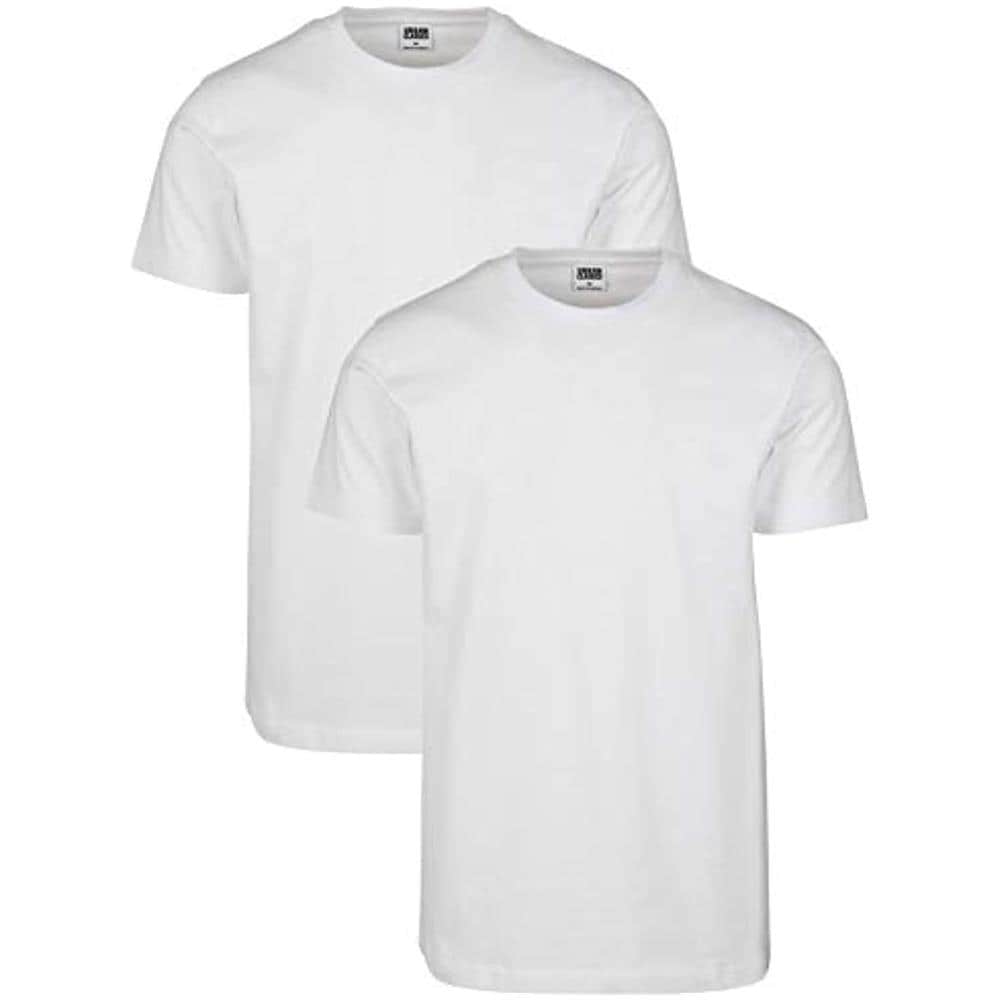 Basic Tee 2-pack T-shirt, Multicolore White 01105, Xxx-large (pacco Da 2) Uomo - Foto 1
