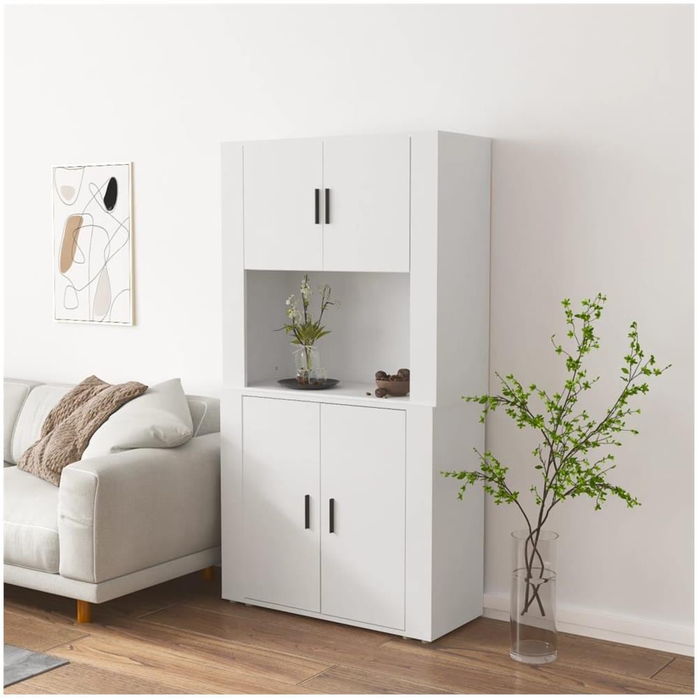 Credenza Bianca In Legno Multistrato - Foto 1