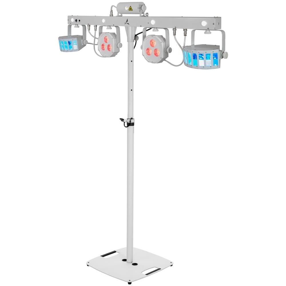 Set Led Kls Laser Bar Fx Light Set White + Bps-2 Loudspeaker Stand White - Foto 1