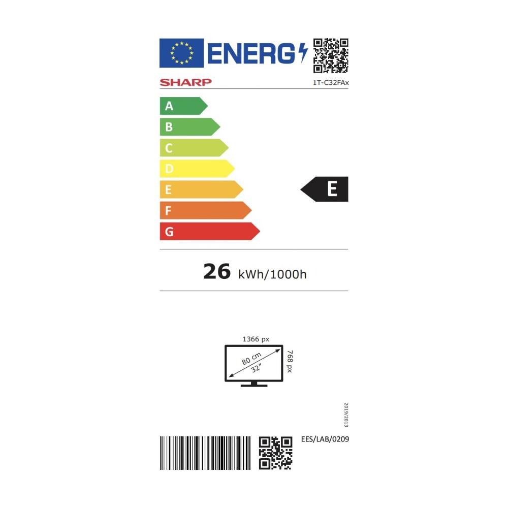 TV LED HD 32" 1T-C32FA2EF2NB - Foto 2