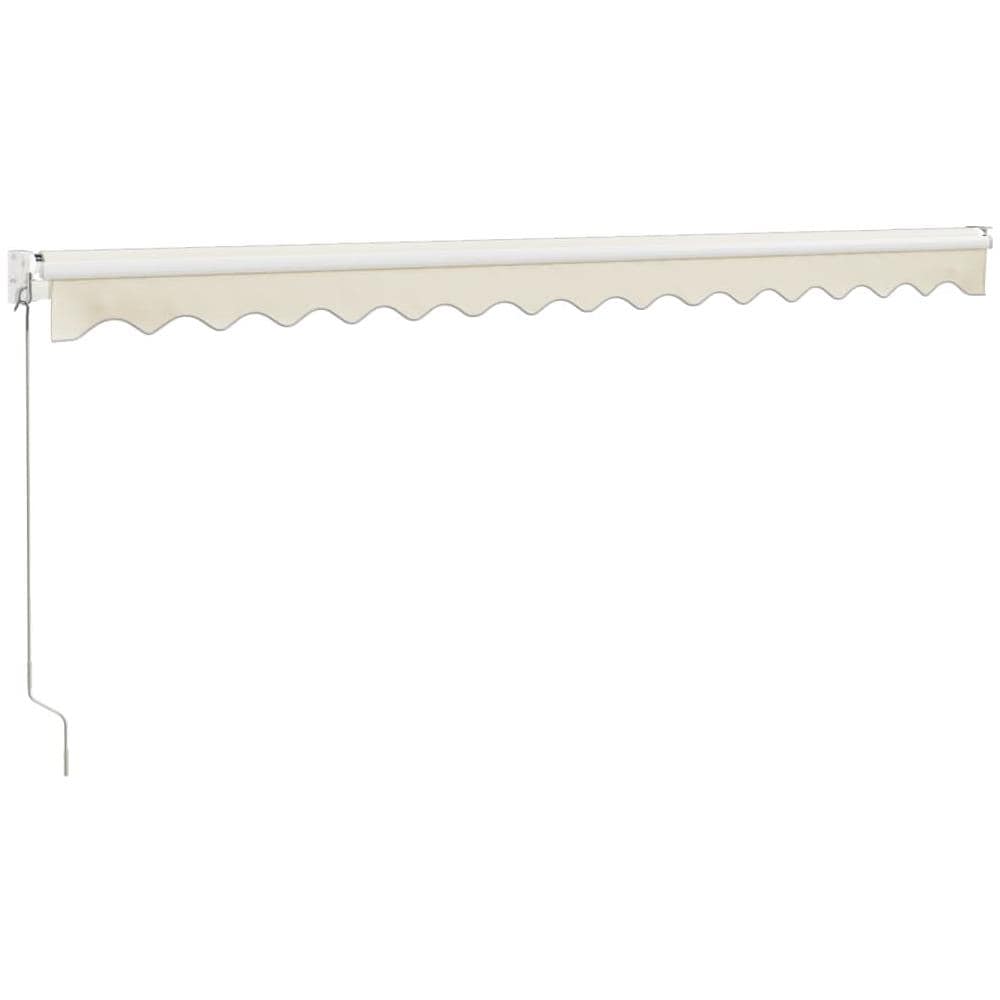 Tenda Da Sole Retrattile Crema 4,5x3 M In Tessuto E Alluminio - Foto 8