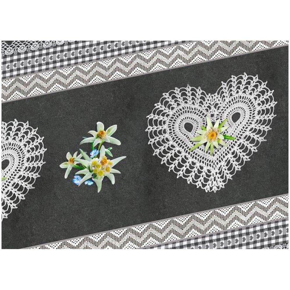 Tappeto Passatoia Cucina Antiscivolo Sottolavello Digitale Disegni Natalizi 50x50 Cuore Alpino - Foto 2