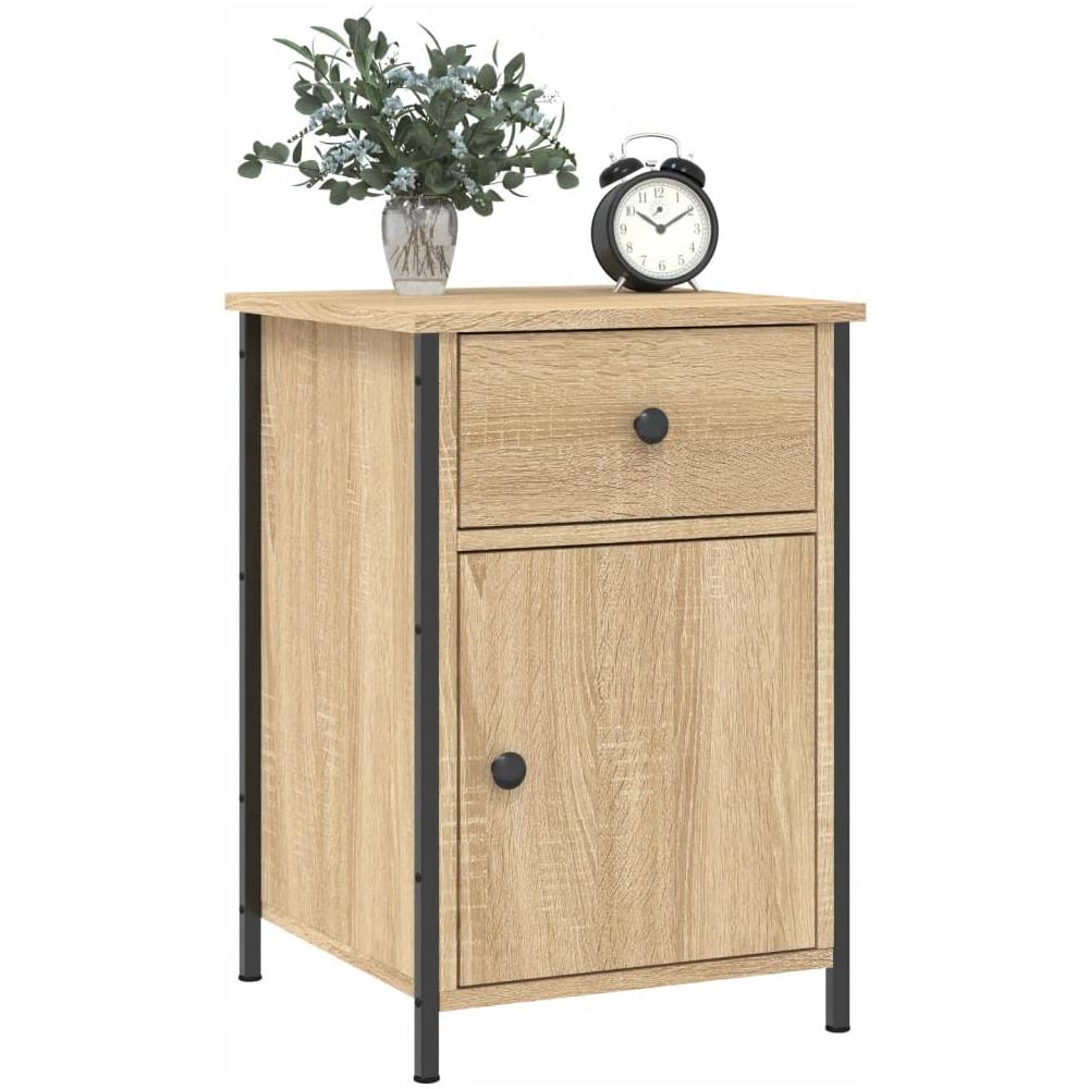 Comodini 2 Pz Rovere Sonoma 40x42x60 Cm In Legno Multistrato - Foto 3