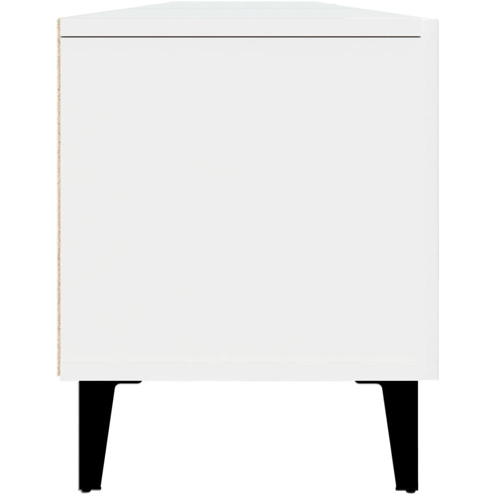 Mobile Porta Tv Bianco 180x31,5x40 Cm In Legno Multistrato - Foto 8
