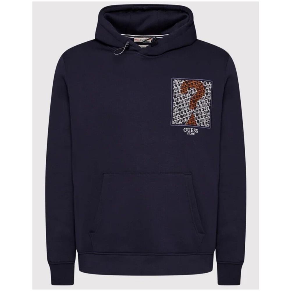 Felpa Guess Con Cappuccio Logo Uomo - Foto 4