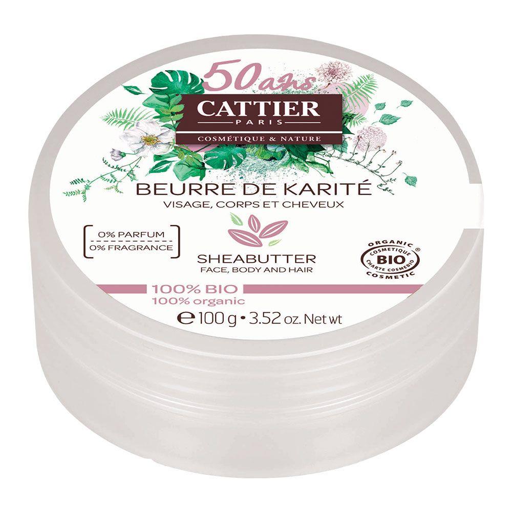 Burro Di Karitè Viso Corpo E Capelli Bio 100g Cattier - Foto 1