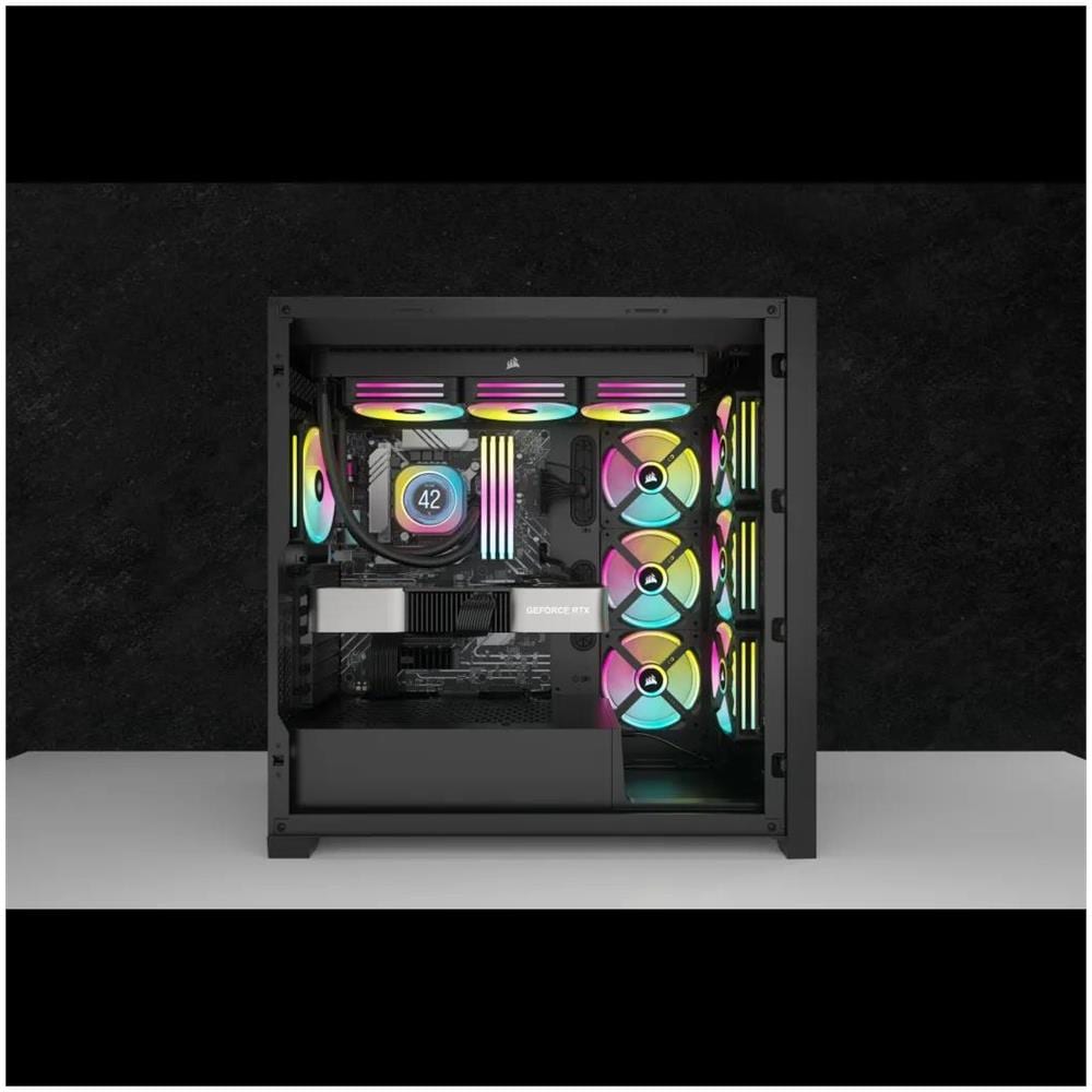 CW-9061007-WW sistema di raffreddamento per computer Processore Raffreddatore d'aria 12 cm Nero 2 pz - Foto 5