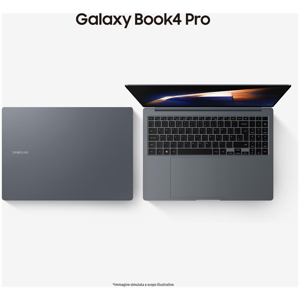Notebook Galaxy Book4 Pro Laptop Monitor 16" 3K Intel® Core™ Ultra 7 155H Ram 16 GB SSD 512 GB Intel Arc Graphics 1 x 3.1 Gen 1 Type A 2 x 3.1 Gen 1 di tipo C Windows 11 Home - Foto 2