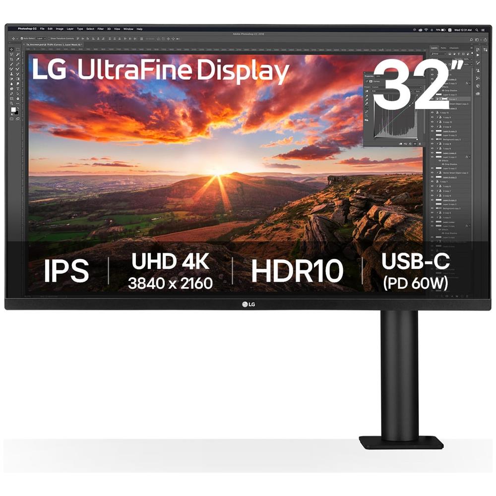 Monitor 31,5" LCD IPS 32UN880K-B 4K Ultra HD 3840 x 2160 Pixel Tempo di Risposta 5 ms - Foto 1