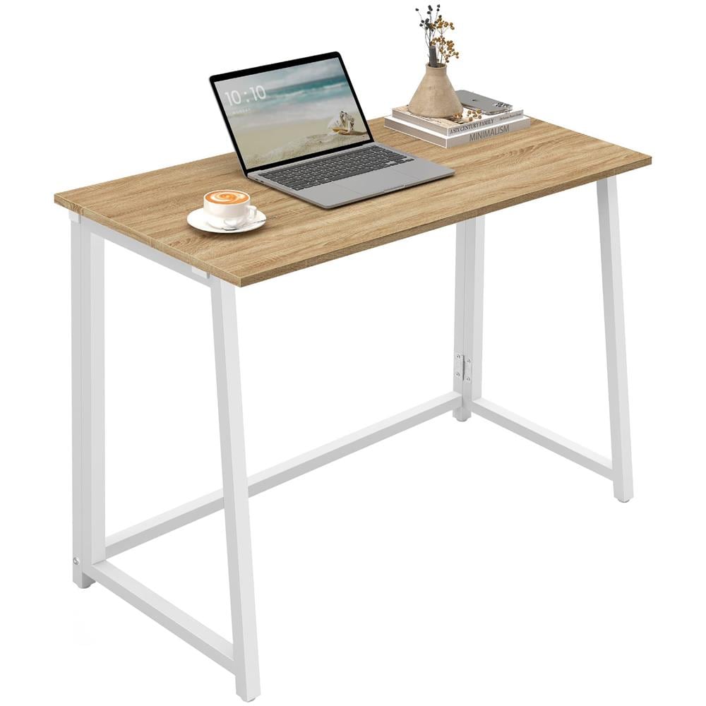 Scrivania per computer Valora MAX 1.0 Sonoma White pieghevole in acciaio - Foto 2