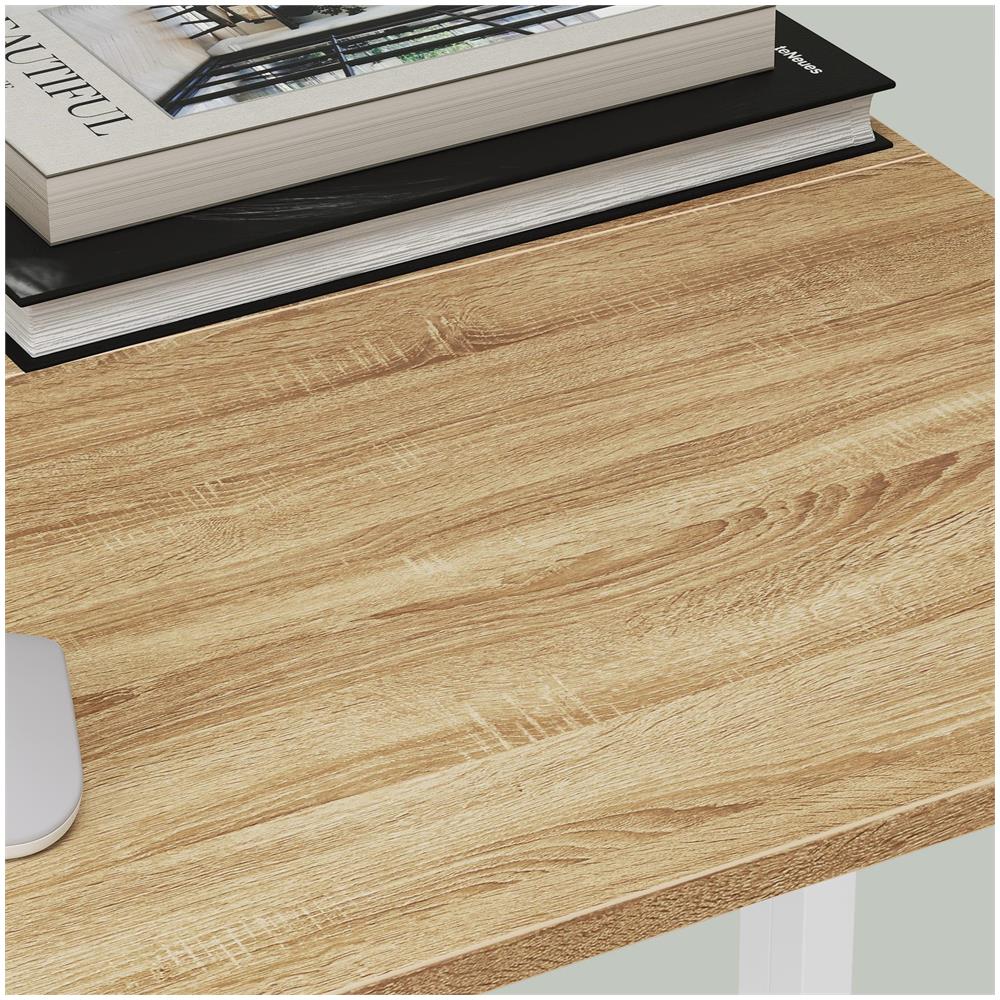 Scrivania per computer Valora MAX 1.0 Sonoma White pieghevole in acciaio - Foto 8