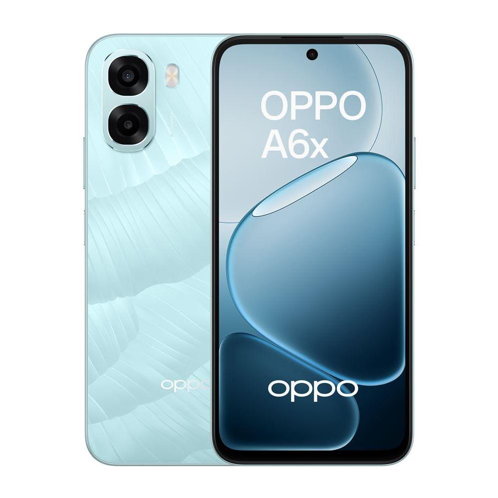 A6x 4G AI 128GB 4GB Ram Display 6.75" IPS HD+ 120Hz Main Camera 13MP Dual nanoSim ColorOS 15 Snapdragon 685 6100mAh Ice Blue - Foto 1