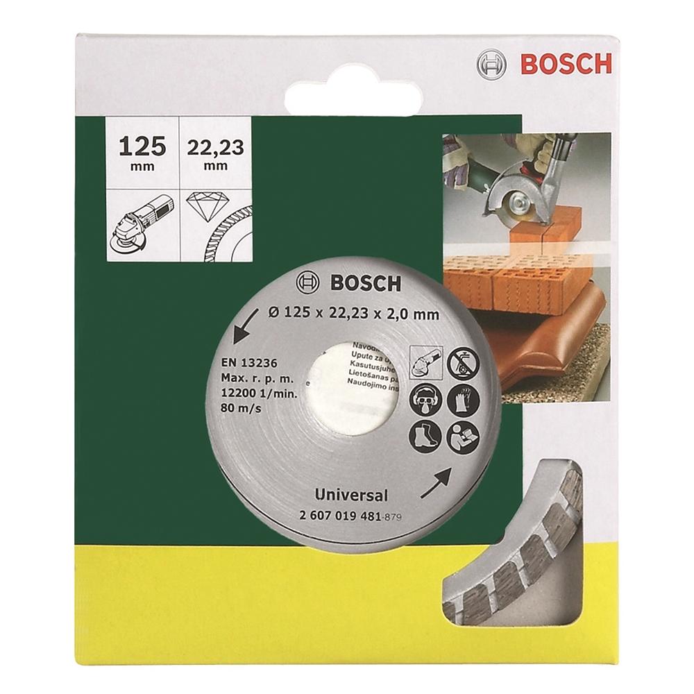 Disco Diamantato Turbo per Tutti i Materiali 125 mm 2607019481 - Foto 1