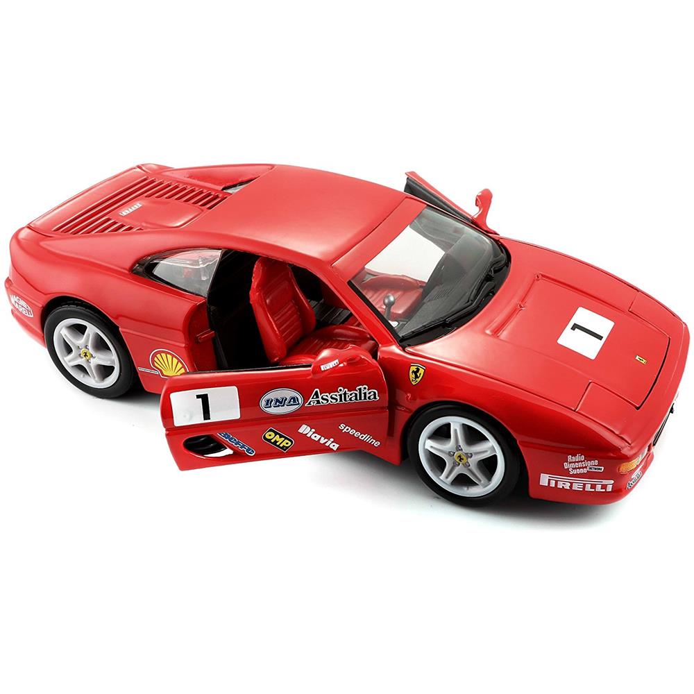 Giocattolo Veicolo Ferrari F355 Challenge Scala 1:18 Colore Rosso - Foto 5