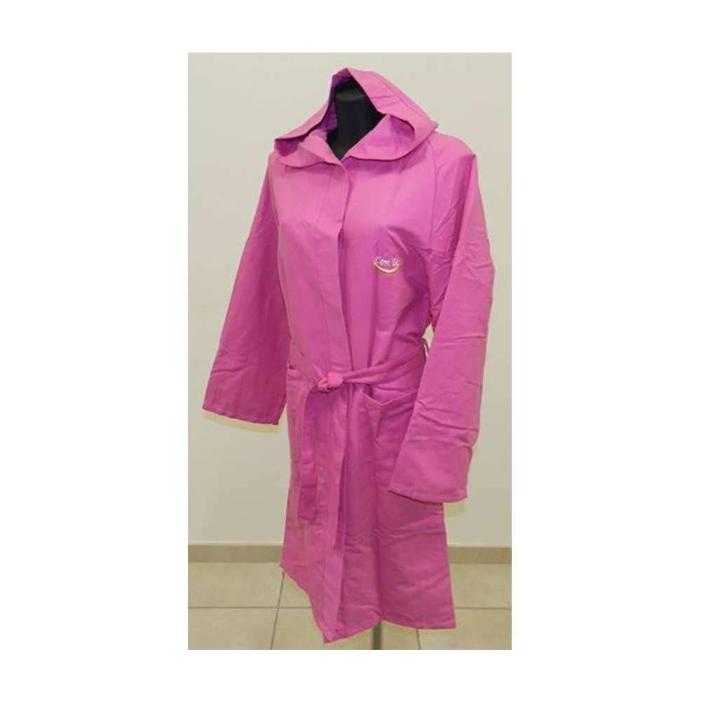 Bimbi Accappatoio Fucsia In Microfibra Ultracompatto Con Te 13/15 Anni - Foto 1