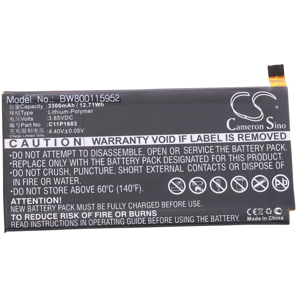 Litio-polimeri Batteria 3300mah (3.85v) Per Cellulari E Smartphone Come Asus C11-p1603 - Foto 1