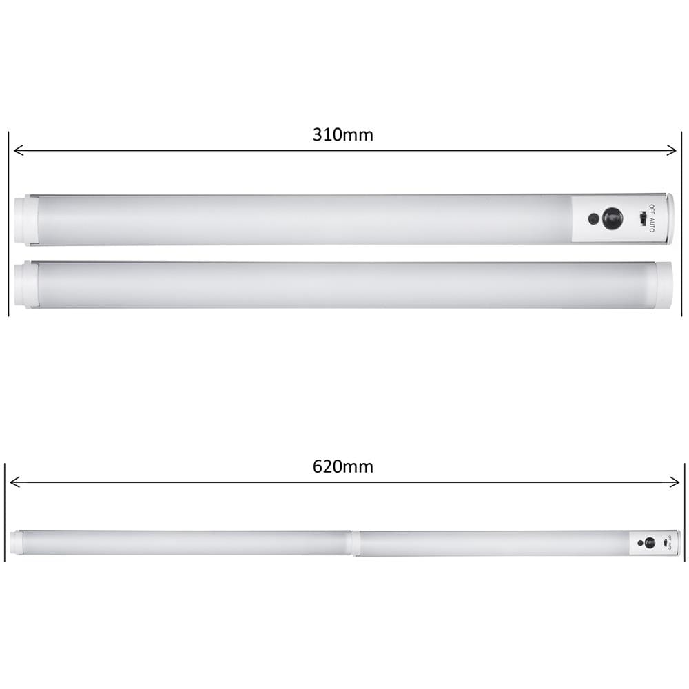 Lampada Lineare A Led Sotto Armadio, Set Di 2 Moduli Con Telecomando E Alimentatore Energy Mce245 - Max. 4 Moduli Su Un Alimentatore - Foto 3