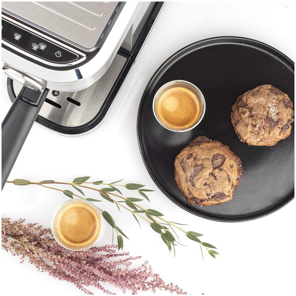 Macchina da Caffè Espresso Semi automatica EXP820 Serbatoio 1.1 Lt. Potenza 1350 Watt Colore Acciaio Inossidabile - Foto 7