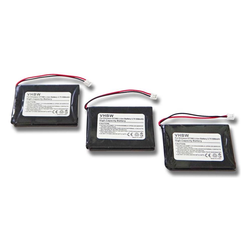 vhbw Batterie Compatible avec Aastra 660177/R1C, 660177 téléphone Fixe sans Fil (650mAh, 3,7V, Li-ION