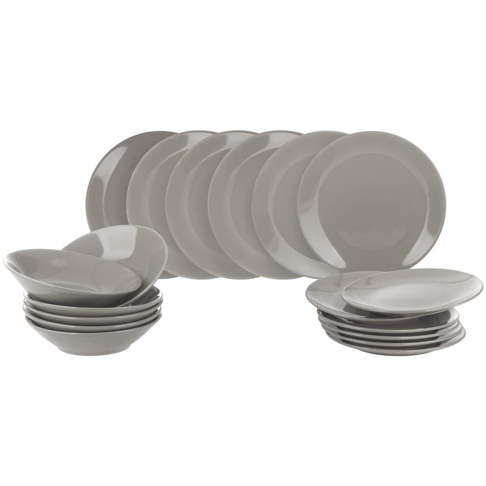 Servizio 18 Piatti Grigio Grigio - Foto 1