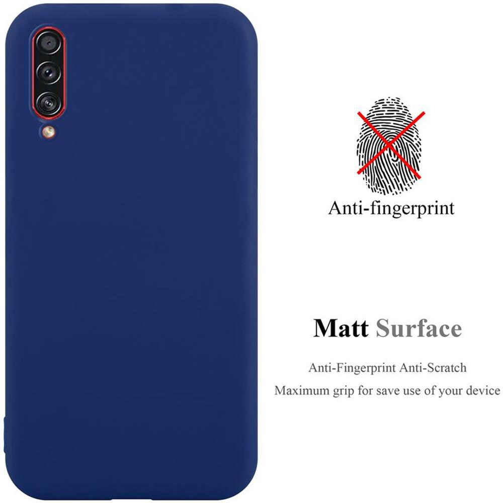 Custodia Compatibile Con Samsung Galaxy A70s In Candy Blu Scuro - Coperchio Protettivo In Silicone Tpu Flessibile - Foto 2