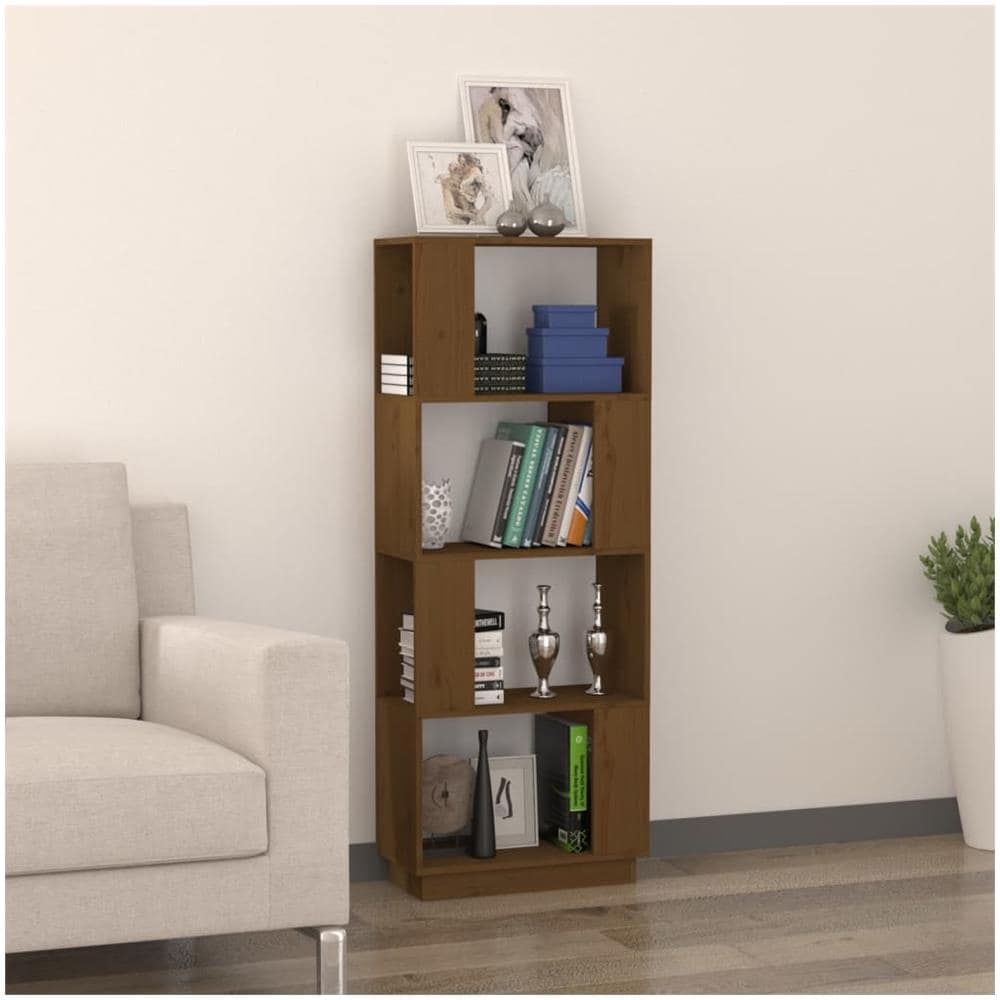 Libreria / divisorio Miele 51x25x132 Cm In Legno Massello Di Pino - Foto 3