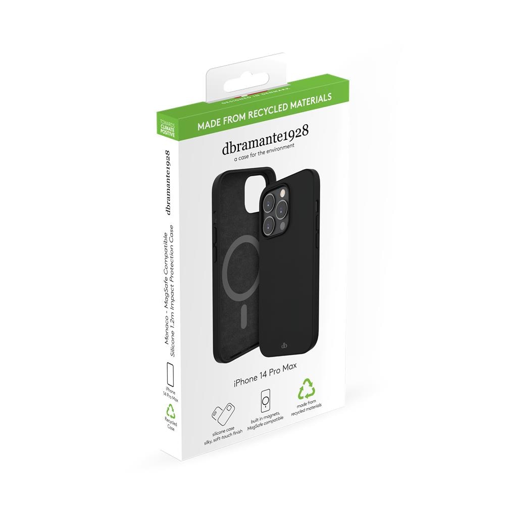 Monaco - Custodia per iPhone 14 Pro Max in Plastica Riciclata - Nero - Foto 7
