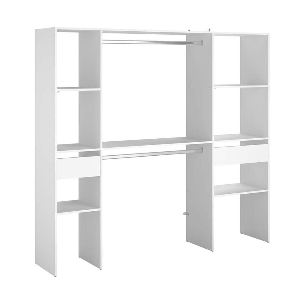 Elysee Armadio A Vista 2 Barre Appendiabiti, 6 Ripiani, 2 Cassetti - Foto 2