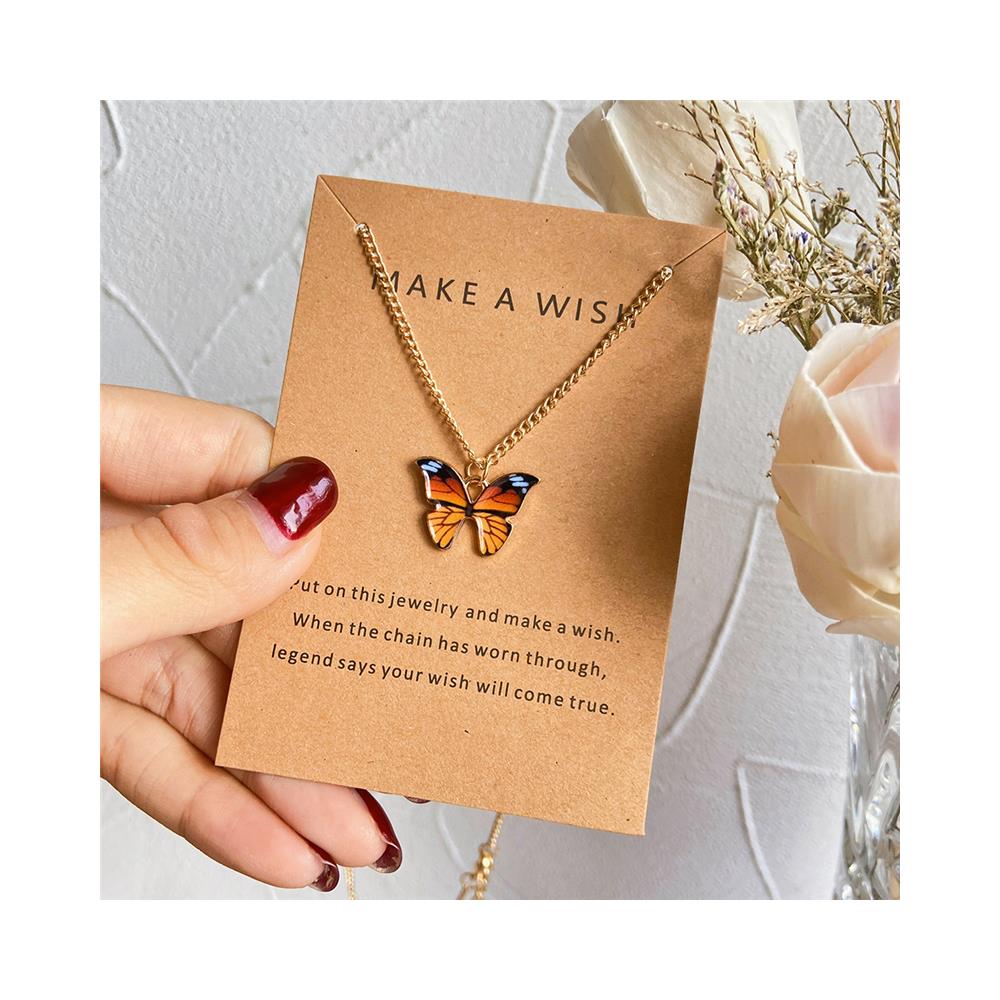 Collana Con Ciondolo A Farfalla Yellow - Foto 2