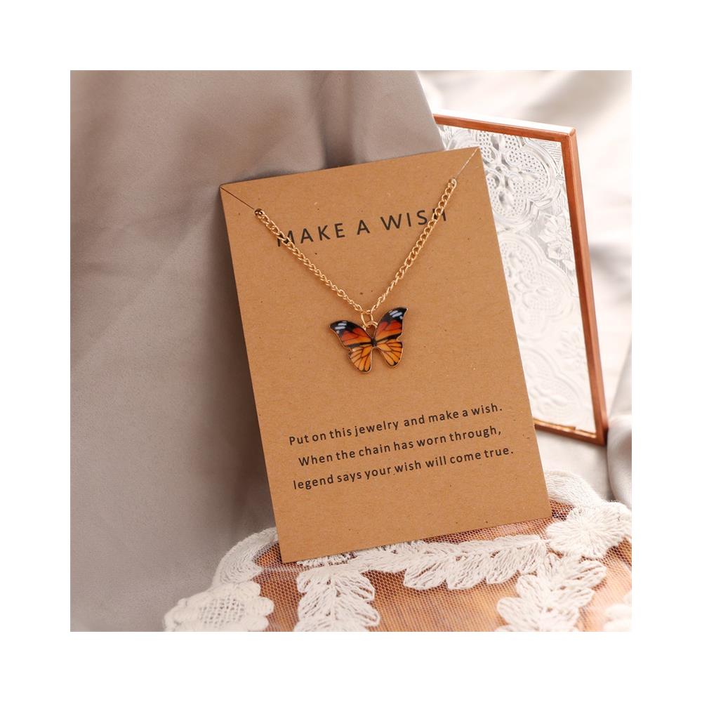 Collana Con Ciondolo A Farfalla Yellow - Foto 3