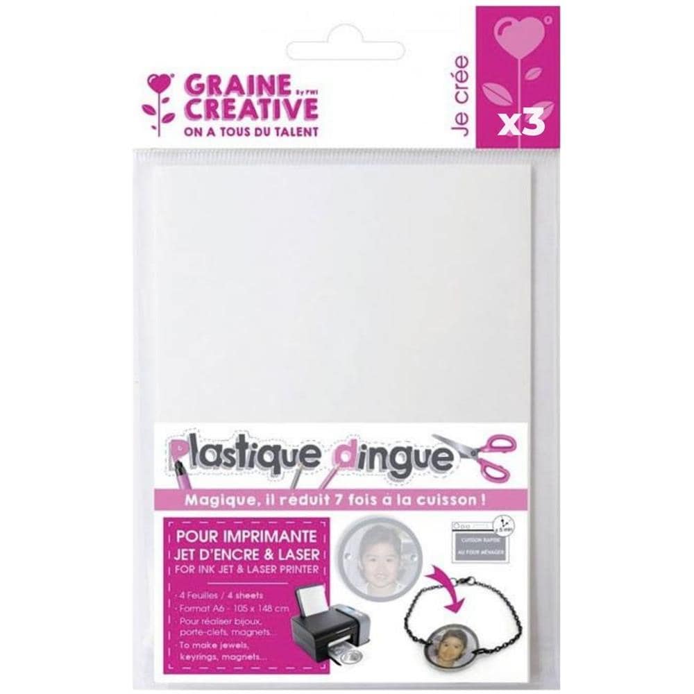 Plastica Magica 12 Fogli Termoretraibili Stampabili A6 - Foto 1